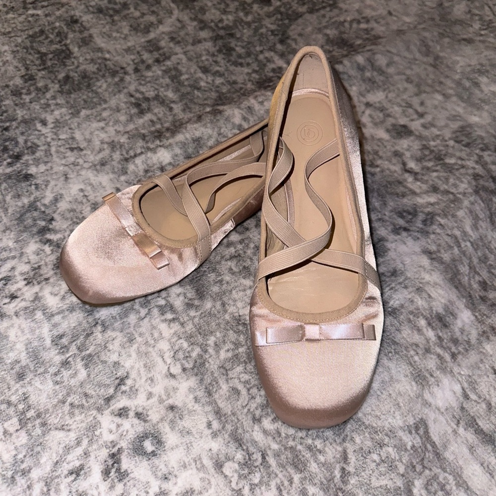 Pink ballet flats